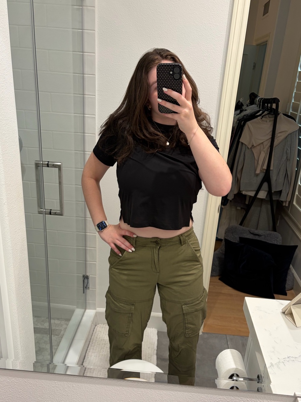 Garage Olive Green Cargo Pants - Utility Pocket Styling
